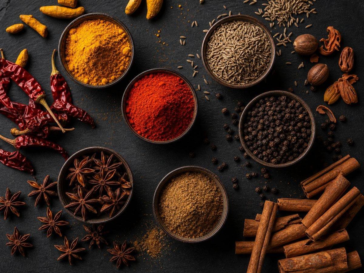 Whole and ground spices